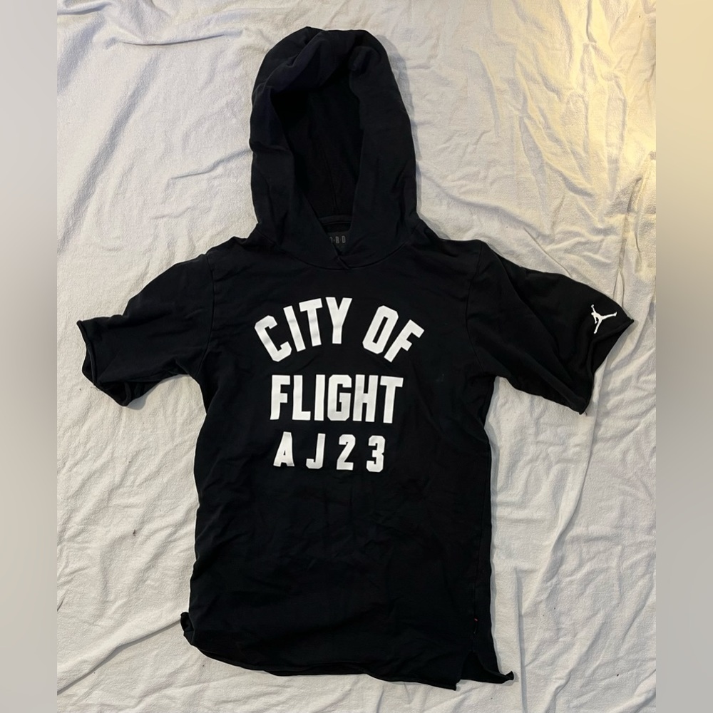 Short Sleeve Hoodie | Black, Small, Jordan